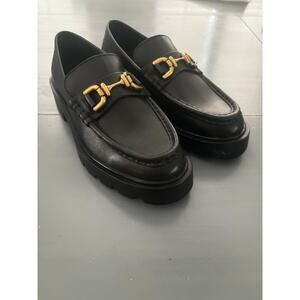Zara Gold Buckle Chunky Loafer